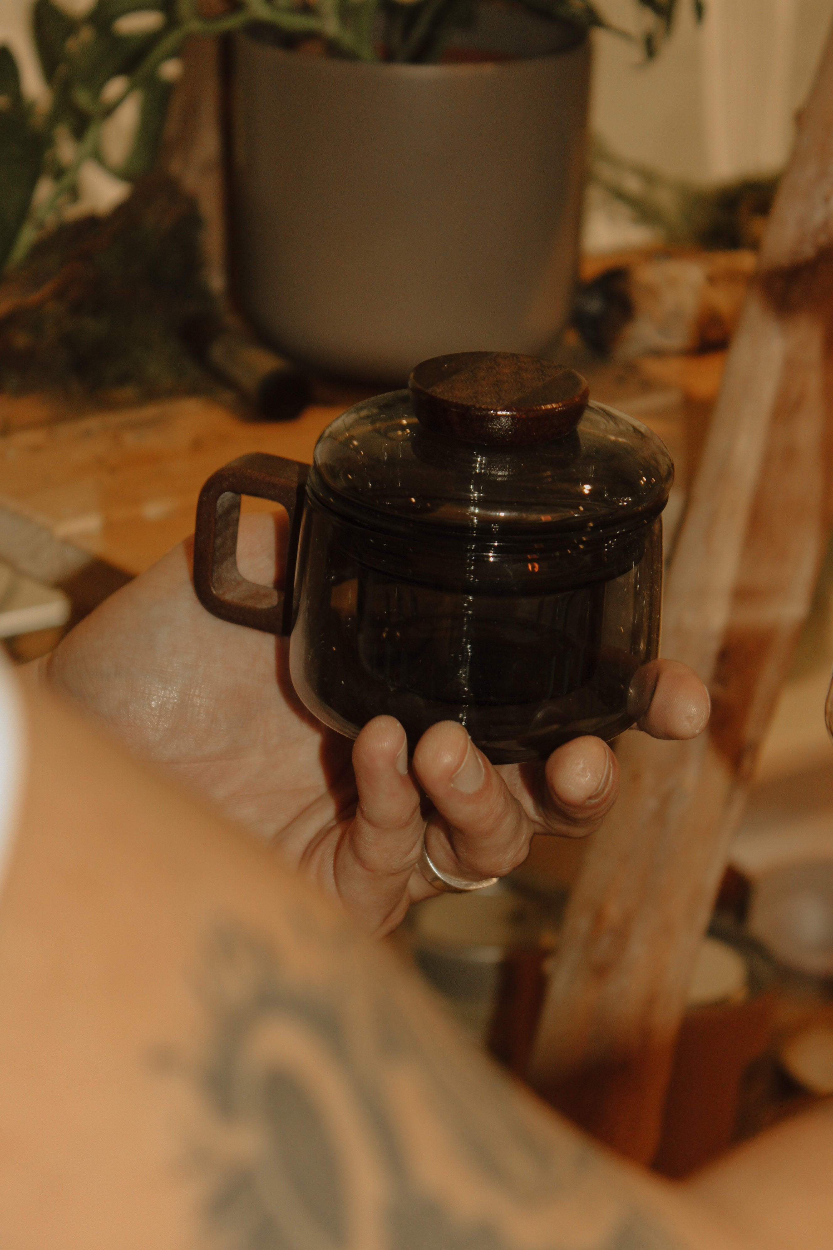 Glass Tea strainer mug