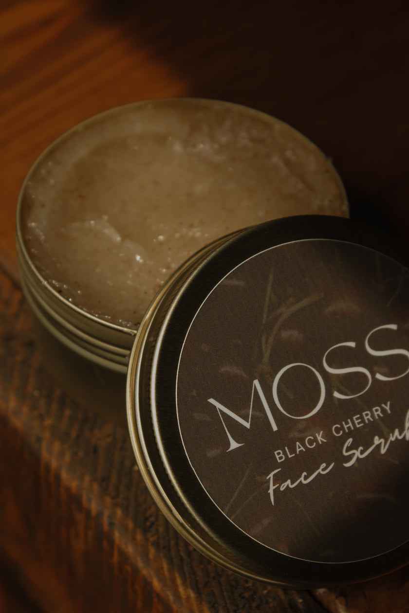 Natural Face Scrub - Black Cherry