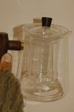 Glass Tea Pot - Wood Handle (with tea strainer)